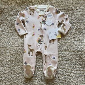 Burt’s Bees Pale Pink Deer Onsie